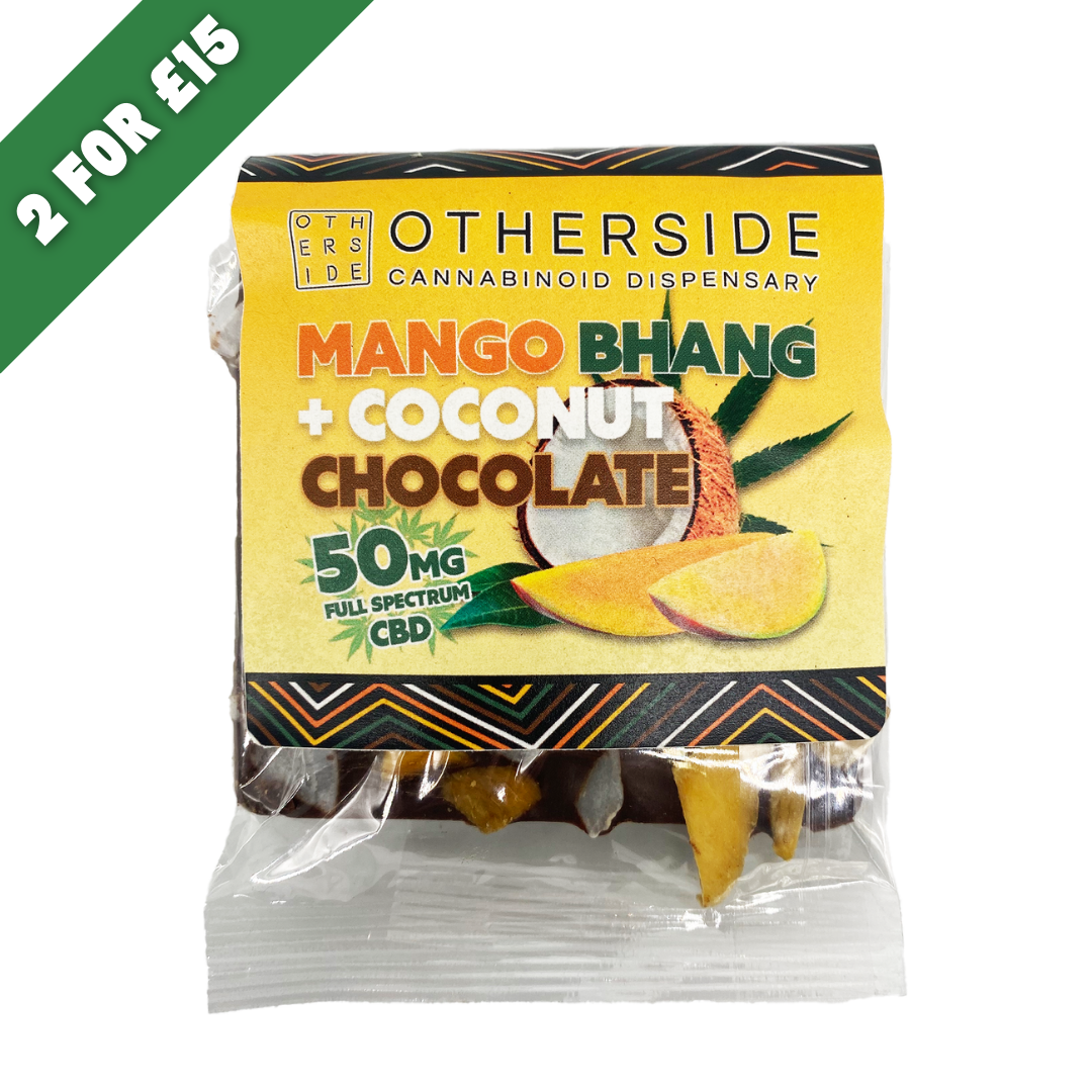 Otherside - Mango + Coconut CBD Chocolate Bar