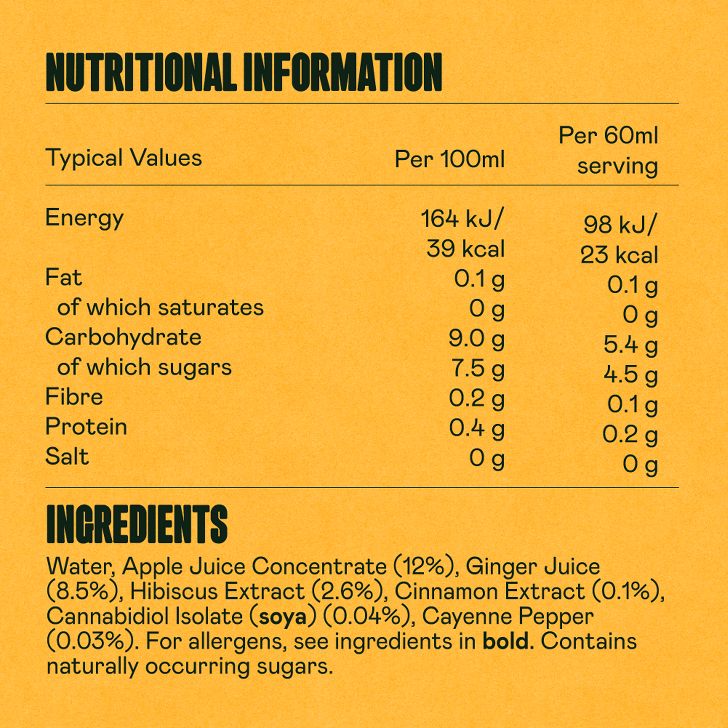 Hibiscus Heat - CBD Juice Shot (60ml)