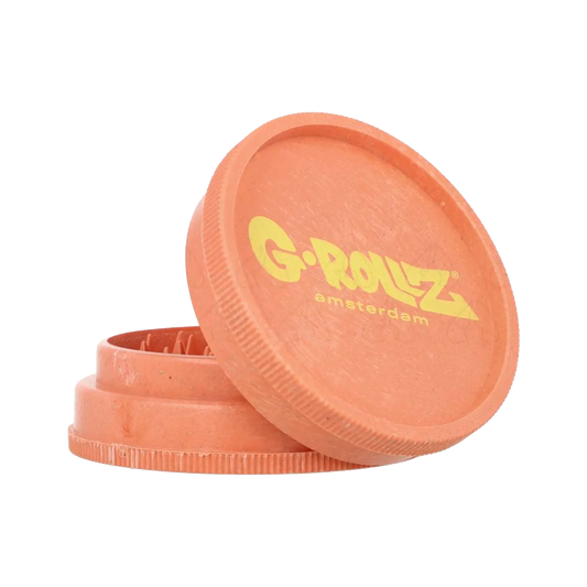 Orange - Medium 2 Piece Hemp Grinder