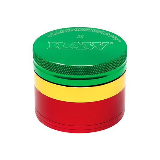 Red/Gold/Green - Medium 4 Piece Grinder