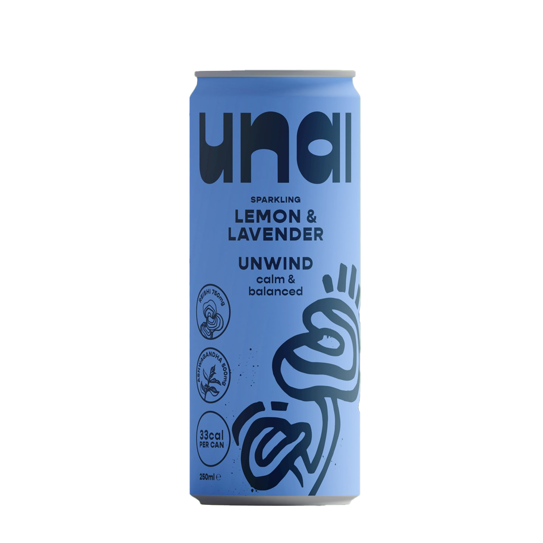 Unai - UNWIND Mushroom Drink (Lemon + Lavender)