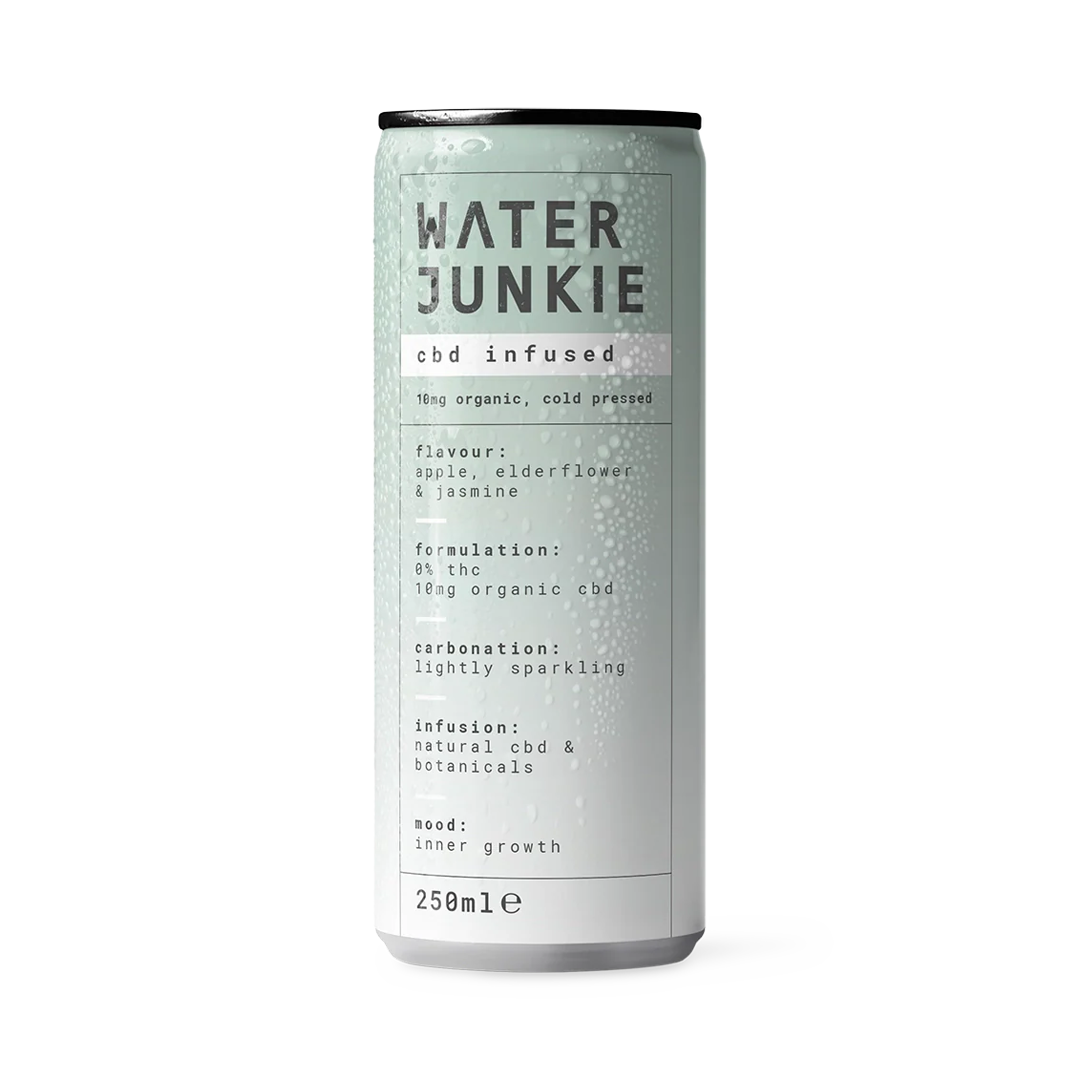 Apple, Elderflower + Jasmine - Sparkling CBD Drink (250ml)