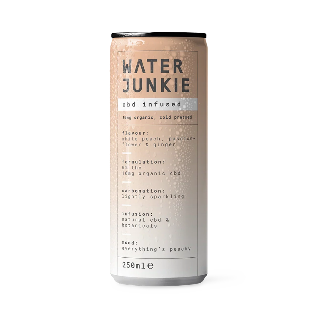 White Peach, Passionflower + Ginger - Sparkling CBD Drink (250ml)