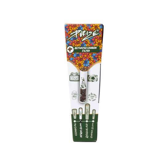 Prerolled Cones + Activated Carbon Filter - 6mm Xtra Slim (3pc)