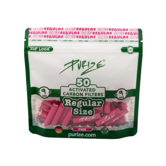 REGULAR | Pink - 50 Activated Carbon Filters (9mm)
