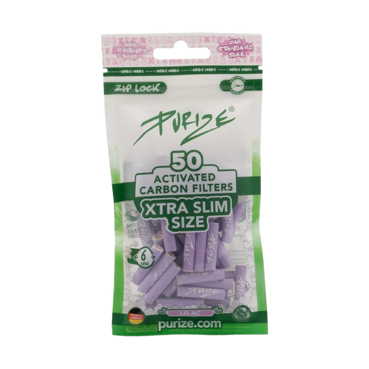 XTRA SLIM | Lilac - 50 Activated Carbon Filters (6mm)