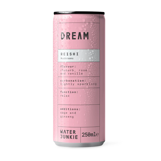 Water Junkie - DREAM Reishi Mushroom Drink (Rhubarb, Rose + Vanilla)
