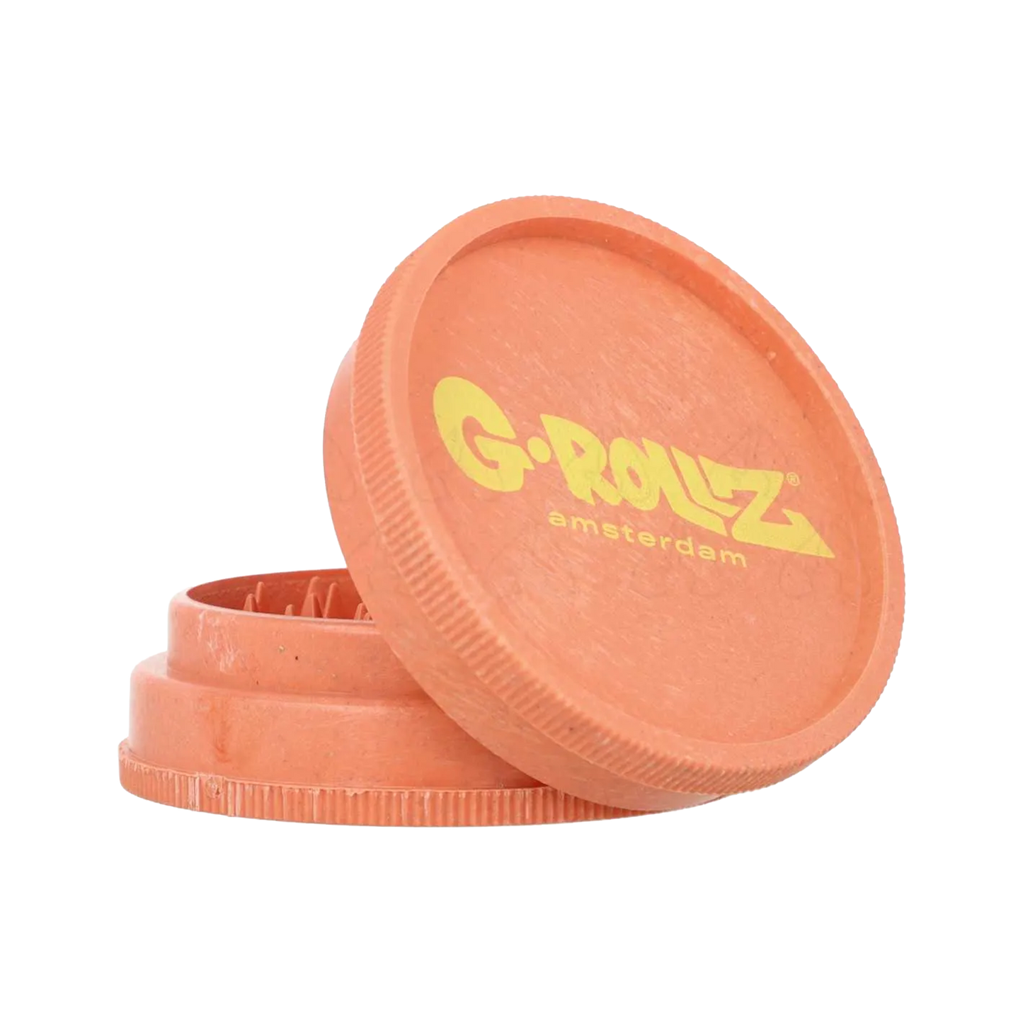 Orange - Medium 2 Piece Hemp Grinder