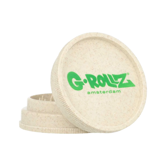 White - Medium 2 Piece Hemp Grinder