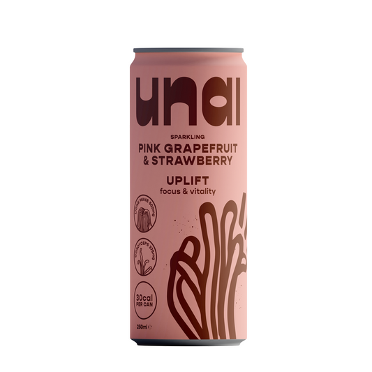 Unai - UPLIFT Mushroom Drink (Pink Grapefruit + Strawberry)