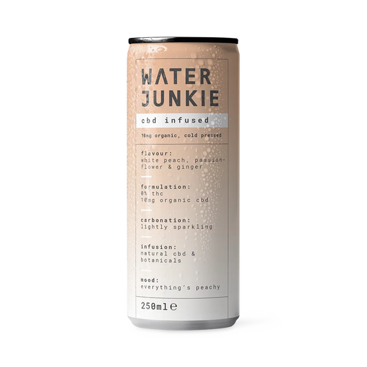 White Peach, Passionflower + Ginger - Sparkling CBD Drink (250ml)